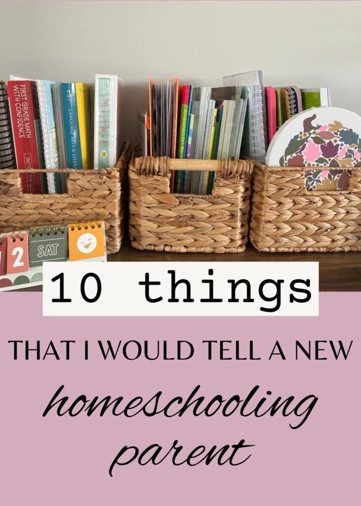 10 things that I would tell a new homeschooling parent brown and white simple product pinterest pin 12